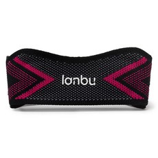 lanbu 남녀 공용 러닝 시리즈 무릎 보호대 L014101, 블랙 + 핑크
