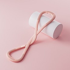 피코룸 요가 스트레칭 필라테스 라텍스 밴드(1+1), 1개, 베이비 핑크