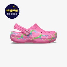 [매장정품] 크록스 클래식 하트 라이트 클로그 토들러 유아 샌들 LED 크록스