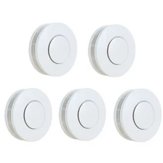 쿠쿠스토어 Foc 무선 MD-2105R 연기 감지기 MEIAN 경보 시스템 화재 예방 작동 ST-VGT ST-IIIB EN1404 433M, 02 433Mhz 5PCS