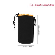 카메라 백팩 크로스백 가방 alloet 방수 유니버설 소프트 네오프렌 dslr 렌즈 파우치 케이스 s m l xl full size protector case for sony, 노란색 엘, 1개