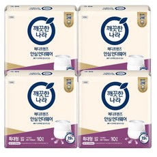 깨끗한나라 메디프렌즈 안심 언더웨어 특대형 10매 8팩/4팩/2팩/1팩, 4개, 10개입