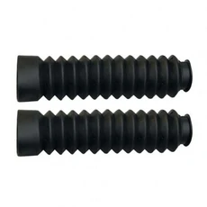 호환 철제 링 고무 오토바이 프론트 포크 커버 더스트 가드 부트 댐핑, 03 black, 03 black