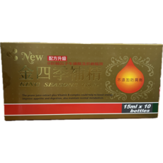 東方生物 新版 金四季 補精 配方升級 B群輔因子牛磺酸及菸鹼醯胺 不添加防腐劑, 10個, 15ml