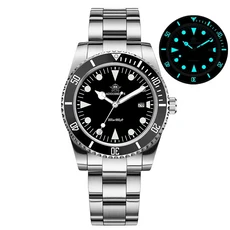 ADDIESDIVE 39mm 남성호환 시계 AD2068 BGW9 슈퍼 루미너스 20Bar 방수 달력 쿼츠