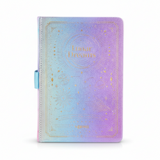 다다베 홀로그램 금박 하드커버 펜꽂이 노트, 1개, 라벤더