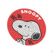 루온일 스티커 십자수 스누피 레드