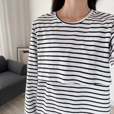 BABYSHARE 棉質條紋長袖哺乳衣 時尚孕婦裝 MOL001D2R