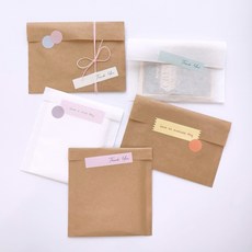 반투명 종이 봉투 250매 구디백 화이트 크라프트 실링 습자지 선물 포장 봉투, 1개, 화이트 세로형 250매