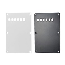 shangren 기타 픽가드 트레몰로 캐비티 커버 플레이트 화이트 및 블랙 기타 액세서리 - ST SD 기타, 플라스틱, 설명, 1개