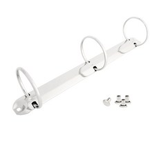 3공 A4 32 O링 경부금속 DIY 바인더 클립 고정용T.R 4개 포함 다이어리 플래너 가죽공예, 실버, 1개