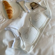 티류으스 러블리 키티 고양이 여성 브라 볼륨업브라 노와이어 브라 브래지어