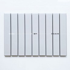 세라믹 타일 욕실 벽면 바 인테리어용 개성 타일, 1개, 1_화이트광택(평면)