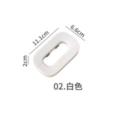 冰箱安全鎖 冰箱門鎖 雙按壓鎖 櫃子鎖 冰箱門扣 櫥櫃扣, 白色, 1個