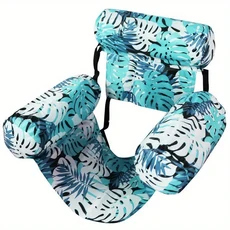 2026년형 수영장 플로트 의자 성인용 풍선형 라운저 팔걸이 및 등받이가 있는 물 위에 리클라이너 워터 해, 02 녹색