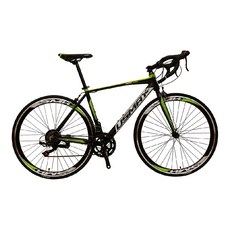 USMAY 鋁合金14速彎把公路車 Shimano變速系統, 消光黑綠, U24 PLUS