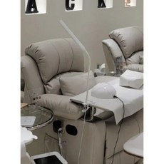 네일샵 전동 리클라이너 쇼파 체어 패디큐어 의자 높이조절, 라이트그레이(수동175도소파)