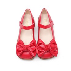 달콩슈 여아용 리본 사각코 메리제인 초등 구두 DKS312
