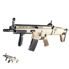 [칠마누] 모형장총 비비탄장총 서바이벌장총 FN SCAR-L CQC BB탄총 에어건 Tan
