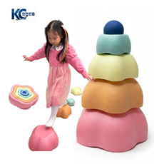 베베로지 밸런스스텝 유아균형감각 균형발달보조기구 대근육 두뇌발달 유아체육, 1세트