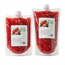 로컬바스켓 자연이 수제 대용량 딸기청, 1개, 1개입, 2kg