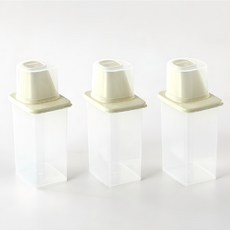 Modern House Neat 門袋雜糧容器 870 毫升 3 件, 象牙白