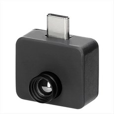 TIOP02 휴대 전화 열 이미지 -20 -1000 ℃ 휴대용 열 이미징 카메라 32 x 32 해상도 C 인터페이스 앱 제어, 01 Black, 1개