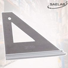 세이랩 마야 삼각자 100mm 정밀알루미늄 직각자 제도 측정자 목공용