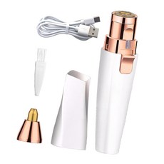 LED 2 1 usb 여성용 전기식 페이스 눈썹 면도기 내장 라이트 휴대용 합 페이스