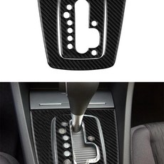 섬유 자동 기어 패널 스티커 커버 자동차 인테리어 장식, 4. Black panel, 1개