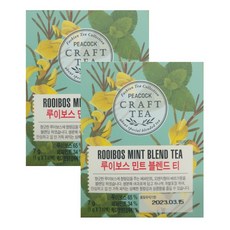 피코크 루이보스 민트 블렌드 티 7입 7g x 2개 (1g x 14티백), 7개입, 1g