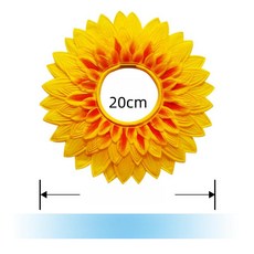 웃긴 마스크 운동회 졸사 모자 해바라기 가면 관종템, 1개, 58cm(옐로우)