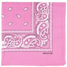 Raylarnia 반다나 여성용 다목적 면 머리띠 55.9cm22인치 페이즐리 카우보이 남성용 핑크 [호환]