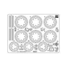 하세가와 1/12 야마하 TZR250 (3MA) 후기형용 에칭 부품 프라모델용 부품 2177