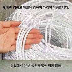 로프 예인선 낙하산줄 인양 나일론 낚시 다용도 내마모성 트럭, 1개, A_샘플 포장 직경 2mm 길이 10cm