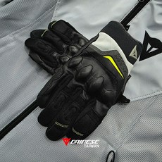 長野總代理 Dainese ERMEX GLOVES新款 短手套 觸控 丹尼斯, 黑綠, 1個