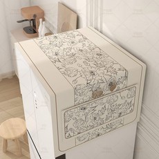 해피패브릭스 전자제품 먼지커버 덮개 냉장고위 덮개 신발장 세탁기 커버, D