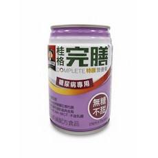 桂格特護完膳糖尿病無糖，專為糖尿病患者設計，均衡營養補充品，無糖配方，維持血糖穩定, 250ml, 1箱
