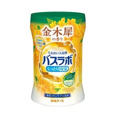 하얀 모토 어스 HERS 목욕 실험실 병 금목 의 향기 540g 입욕제 분말 보습, 1개