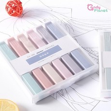 캔디플래닛 6색 형광펜 하이라이터 펜라이너 4mm, [ET035] 6개입형광펜(플래닛)