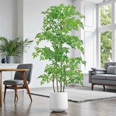 仿真植物盆栽, 平安吉祥居家高級南天竹1.8公尺室內大型仿真植栽（贈送花盆）, 1個