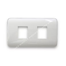 Panasonic RISNA系列 插座蓋板, 1個, WTRF6802 WQ(白色+銅邊)