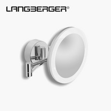 LANGBERGER 랑버거 알스터 면도경 욕실거울 면도거울 71785 독일 수입브랜드 호텔욕실악세서리, 실버
