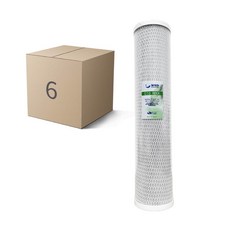 WSD濰思德淨水 20吋大胖CTO椰殼活性碳濾心，有效去除異味、氯氣，提升飲水品質，確保飲用水的純淨度, 6個, 一箱