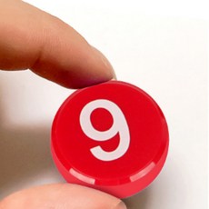 숫자 자석 교구 놀이 자석글자 아기자석놀이 숫자자석 자석장난감 숫자교구, 숫자자석 빨강