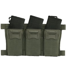 《K.T.T.》AGILITE PINCER PLACAR步槍快拔三連彈匣袋，戰術彈匣收納，快速更換彈匣，提升作戰效率, 軍綠