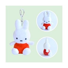미피 미니 기본 키링 오렌지 봉제인형 가방고리 8cm