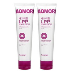 아오모리 매끄러운 lpp 헤어팩, 150ml, 2개