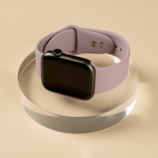MOHARLAB Apple Watch 3/4/5/6/7/8/SE兼容矽雙按鈕錶帶, 42mm/44mm/45mm, 04 薰衣草