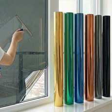 서플라이랩 창문 사생활 보호 단열필름 무점착 시트지 자외선차단, 8. 다크그레이(반사)필름